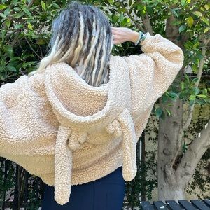 Fleece fun bunny jacket with ears